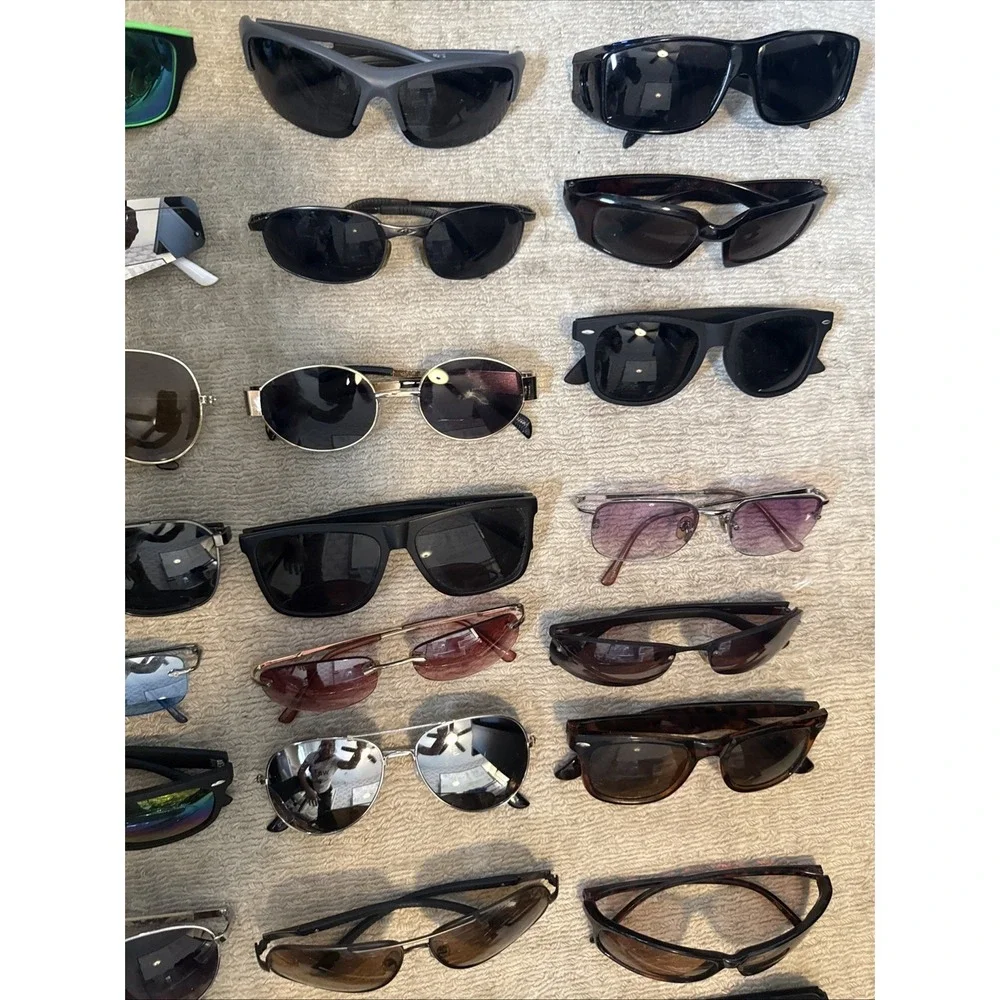 LOT of 64 sunglasses. HUGE  Variety of Styles & Colors- Men's & Women's Limited